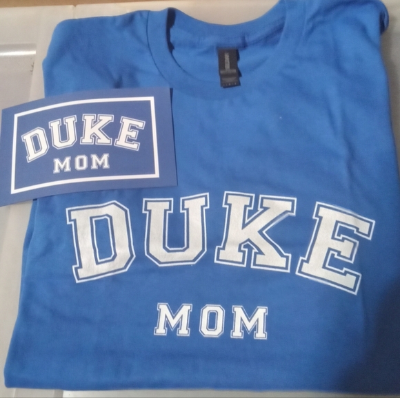 Duke Mom Shirt, Duke Mom Car Magnet, New - Picture 1 of 8